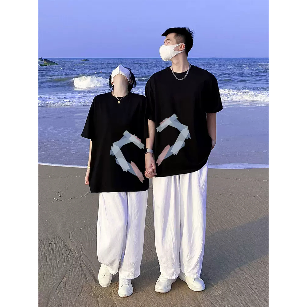 Áo Thun Unisex Form Rộng Nam Nữ Trắng Đen Local Brand dành cho cặp đôi Couple