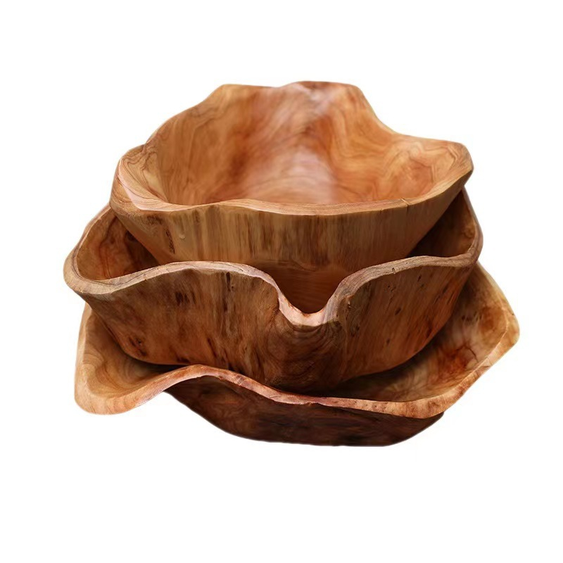 Khay Đựng Trái Cây / Snack Bằng Gỗ Hình Dạng Bất Đối Xứng Độc Đáo Trang Trí Nhà Cửa / Văn Phòng