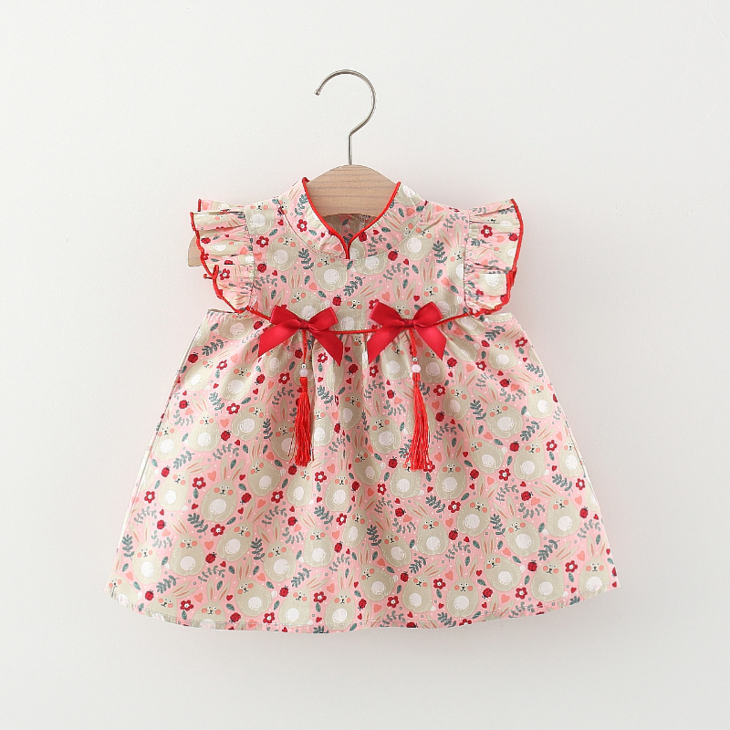 Đầm Truyền Thống Trung Hoa Dễ Thương Cho Bé Gái