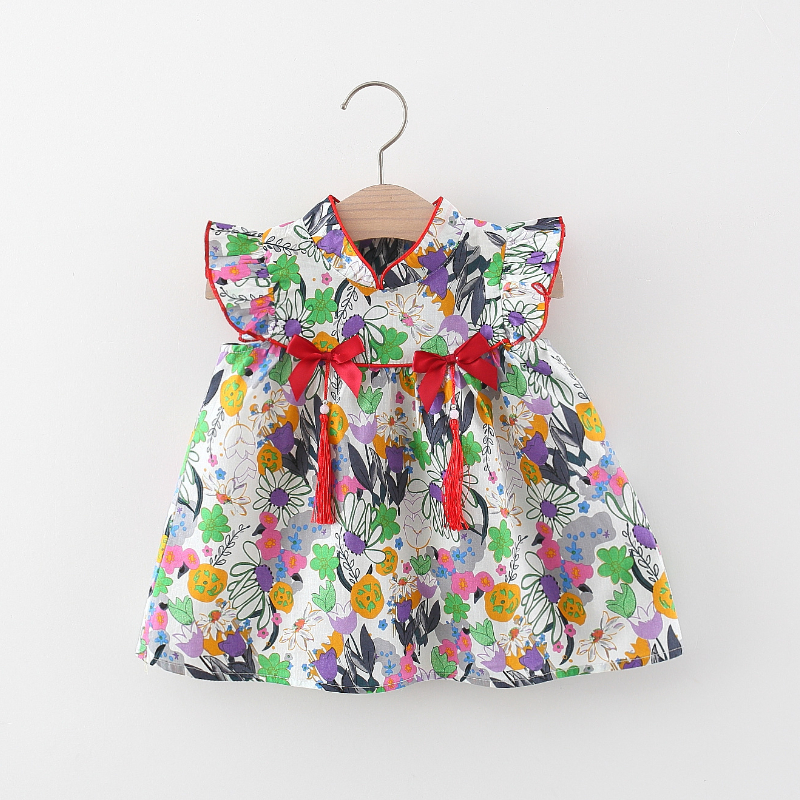 Đầm Truyền Thống Trung Hoa Dễ Thương Cho Bé Gái