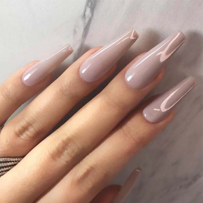 YADORNOS Set 24 Móng Tay Giả Màu Sắc Nhã Nhặn Dùng Để Trang Trí Nghệ Thuật