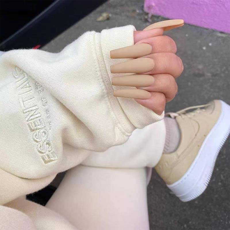 YADORNOS Set 24 Móng Tay Giả Màu Sắc Nhã Nhặn Dùng Để Trang Trí Nghệ Thuật