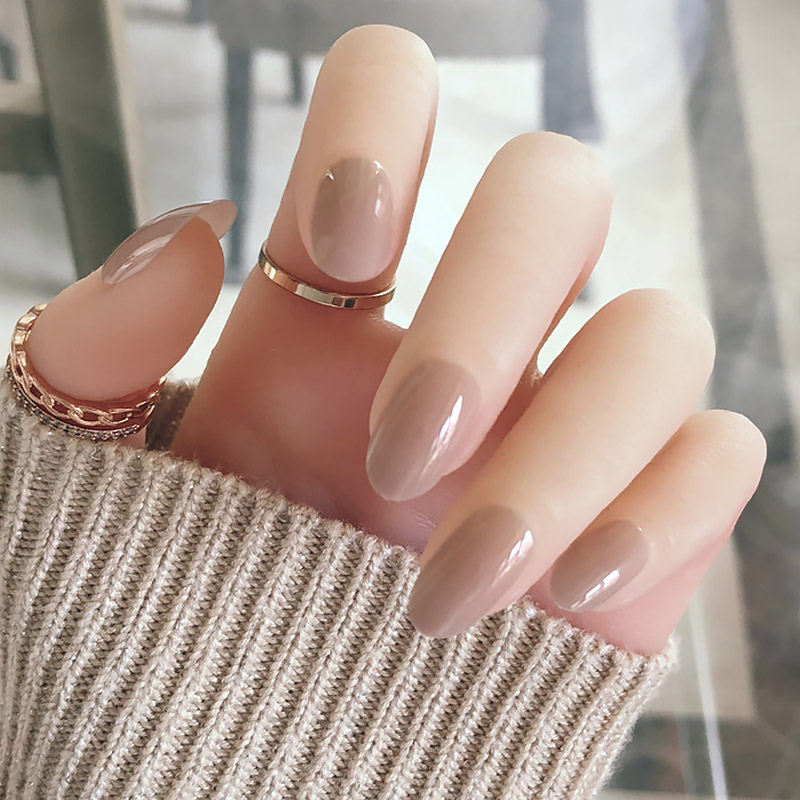 YADORNOS Set 24 Móng Tay Giả Màu Sắc Nhã Nhặn Dùng Để Trang Trí Nghệ Thuật