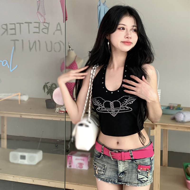 Áo Tank Top Hai Dây Thời Trang Mùa Hè Hàn Quốc Cho Nữ