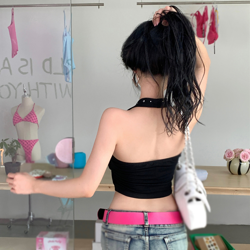 Áo Tank Top Hai Dây Thời Trang Mùa Hè Hàn Quốc Cho Nữ