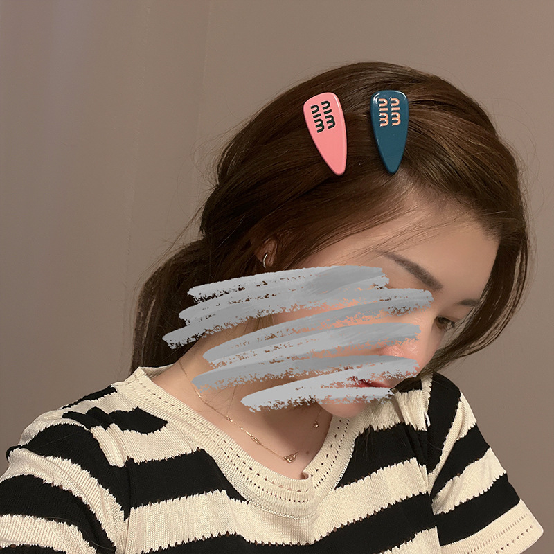 Kẹp Tóc Bằng Kim Loại Màu Trơn Cho Bé Gái