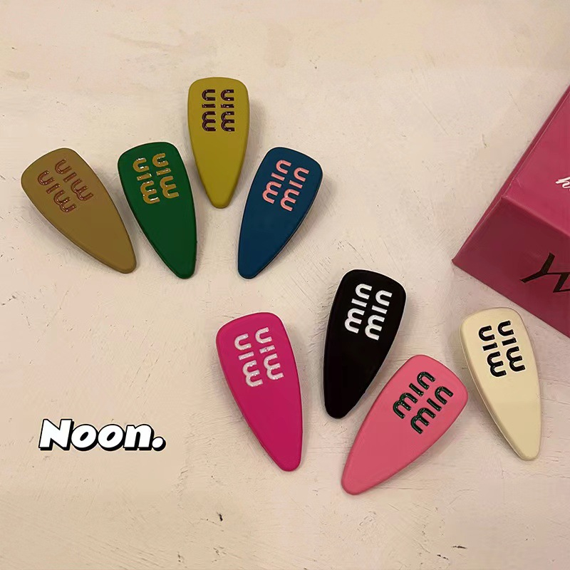 Kẹp Tóc Bằng Kim Loại Màu Trơn Cho Bé Gái