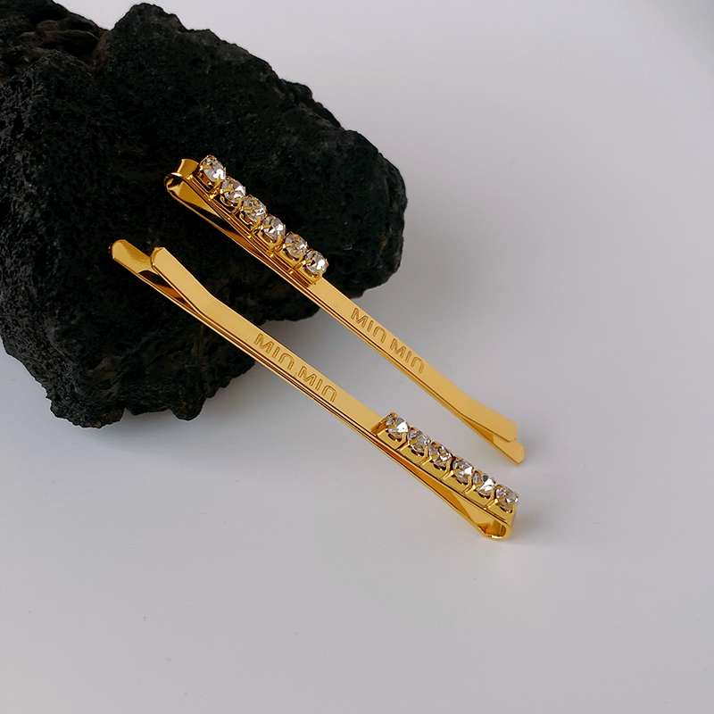 Kẹp Tóc Đính Kim Cương Chữ Phong Cách Âu Mỹ Sang Trọng