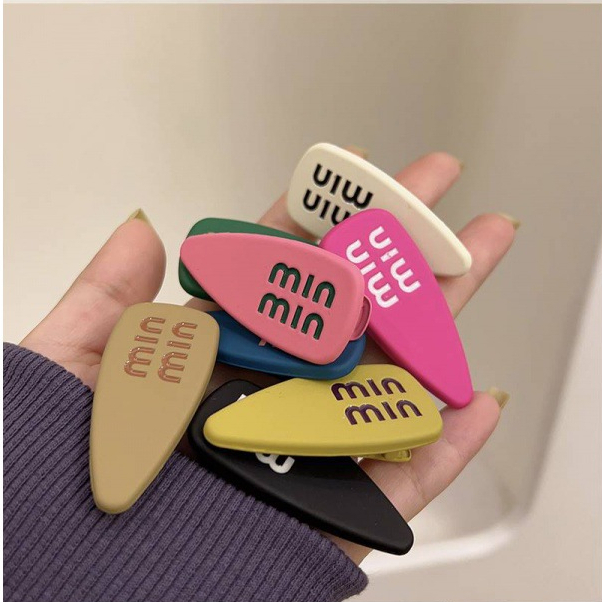 Kẹp Tóc Bằng Kim Loại Màu Trơn Cho Bé Gái