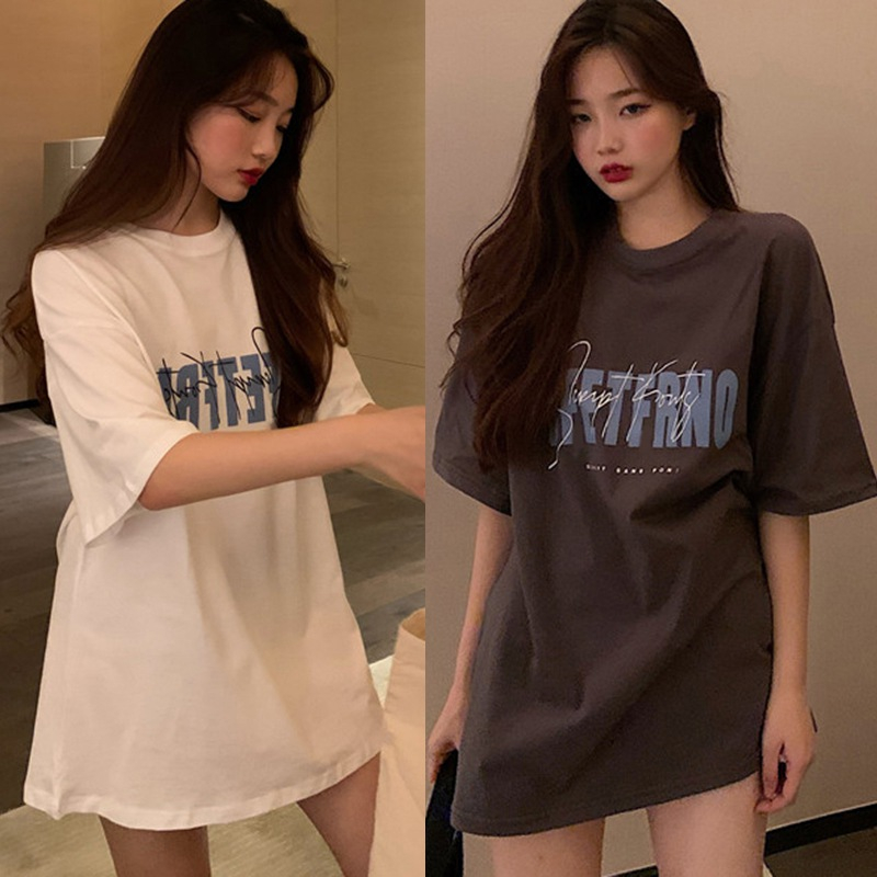 Áo Thun Tay Ngắn Dáng Rộng Phong Cách Hàn Quốc Thời Trang Cho Nữ