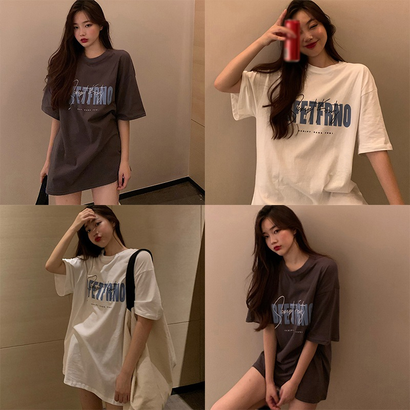 Áo Thun Tay Ngắn Dáng Rộng Phong Cách Hàn Quốc Thời Trang Cho Nữ