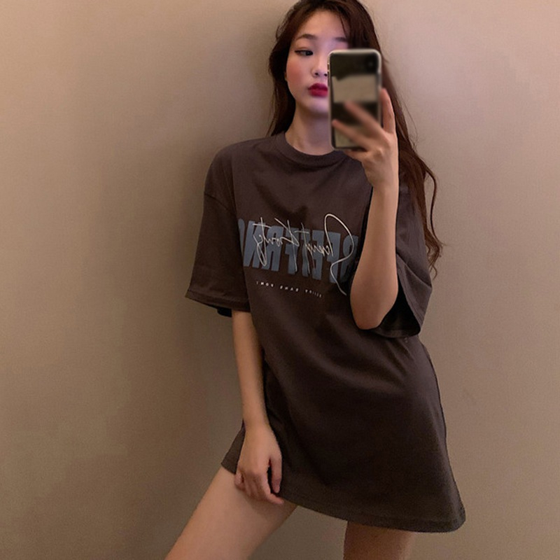 Áo Thun Tay Ngắn Dáng Rộng Phong Cách Hàn Quốc Thời Trang Cho Nữ