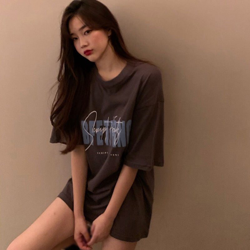 Áo Thun Tay Ngắn Dáng Rộng Phong Cách Hàn Quốc Thời Trang Cho Nữ