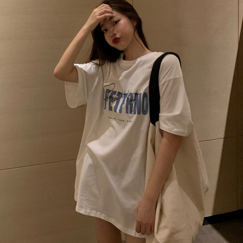 Áo Thun Tay Ngắn Dáng Rộng Phong Cách Hàn Quốc Thời Trang Cho Nữ