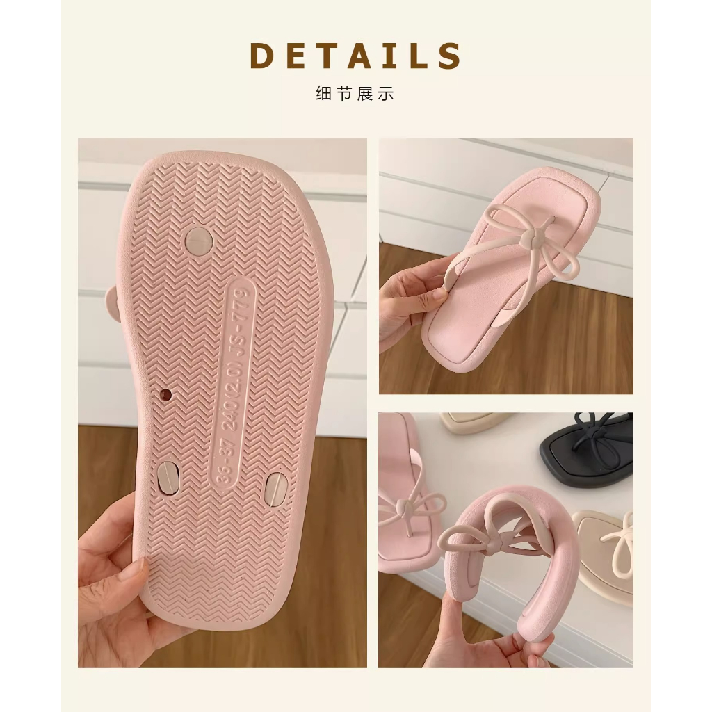 Dép kẹp dép xỏ ngón quai nơ thời trang hot trend 23Z23060207