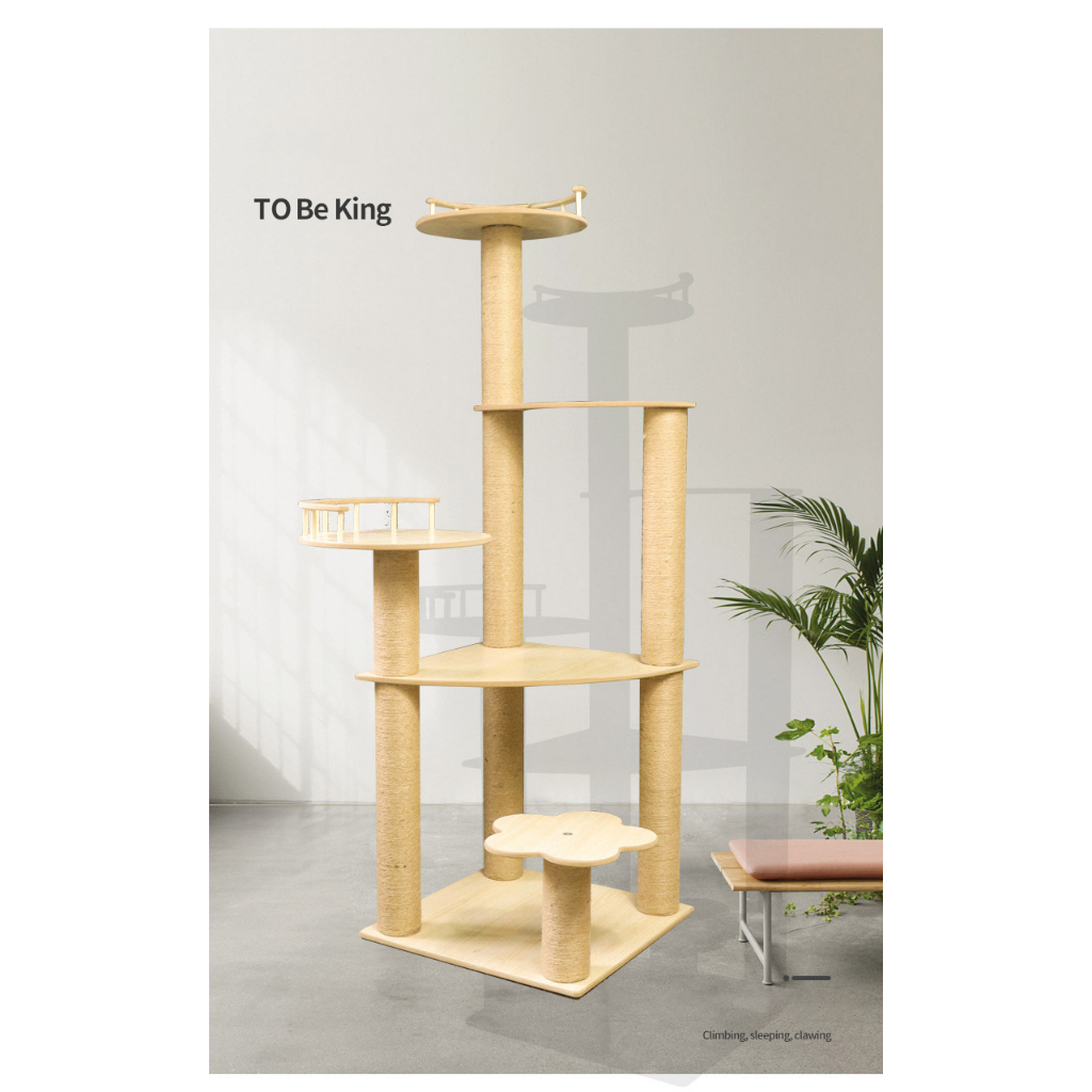 REITINGE   Nhà Leo Trèo Khung Gỗ Sang Trọng Cho Mèo Cưng