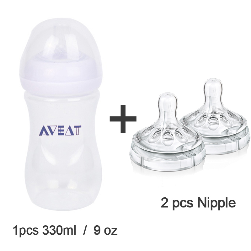 Bình Sữa Silicone Tự Nhiên Cho Bé Sơ Sinh 9oz / 4oz