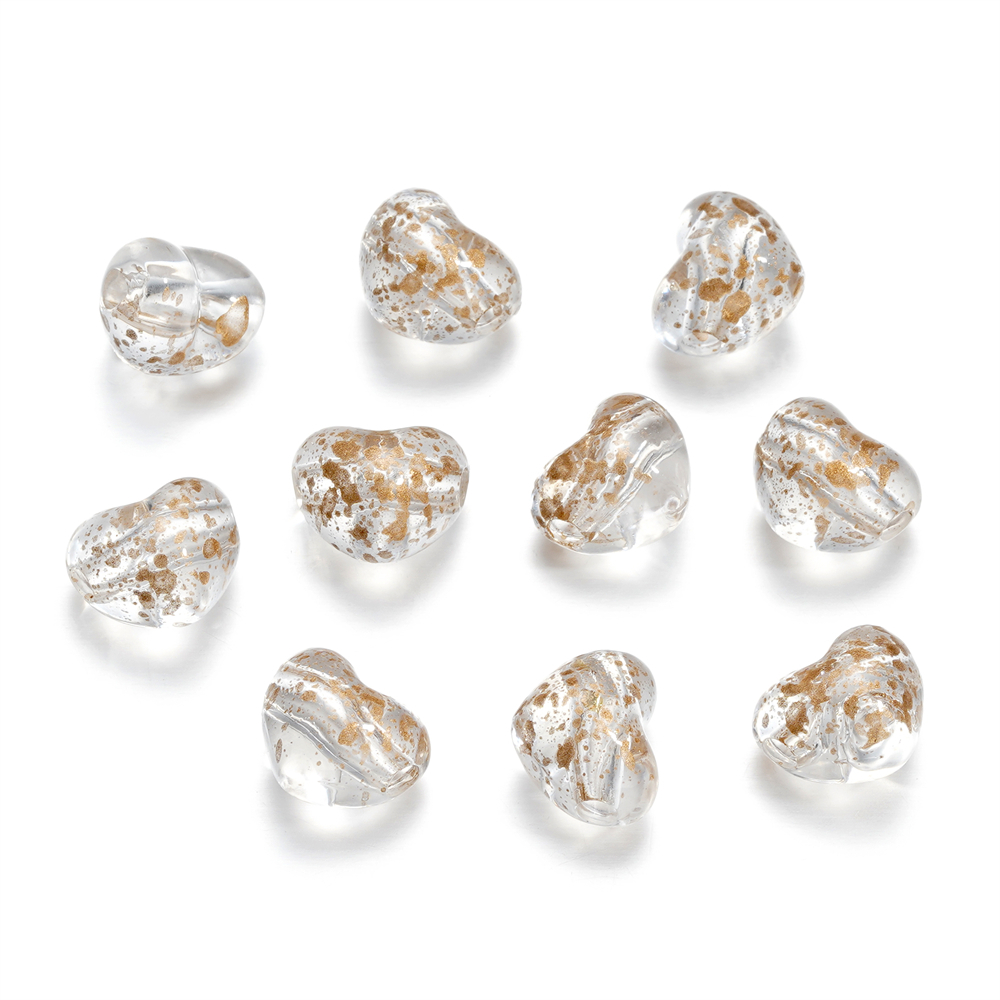 Set 5 Hạt Xỏ Lỗ 13 * 15.3mm Bằng Acrylic Dùng Để Làm Đồ Trang Sức Thủ Công