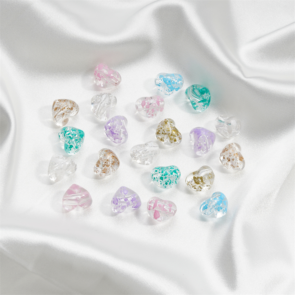 Set 5 Hạt Xỏ Lỗ 13 * 15.3mm Bằng Acrylic Dùng Để Làm Đồ Trang Sức Thủ Công