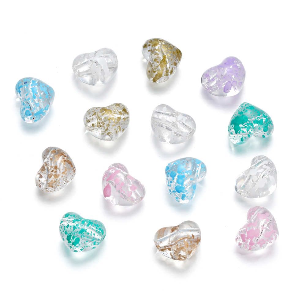 Set 5 Hạt Xỏ Lỗ 13 * 15.3mm Bằng Acrylic Dùng Để Làm Đồ Trang Sức Thủ Công