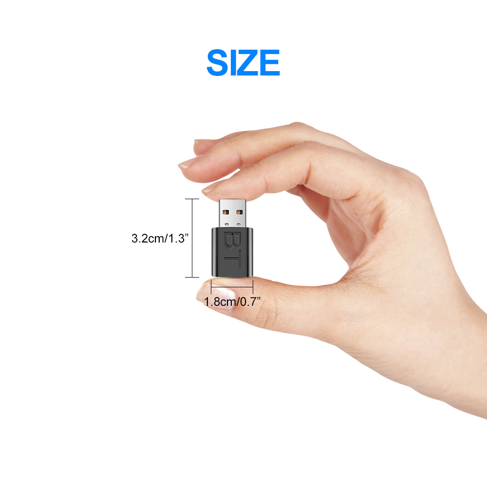 Usb Nhận Tín Hiệu Âm Thanh bluetooth 5.0 rca usb 3.5mm Cho tv / pc / Xe Hơi