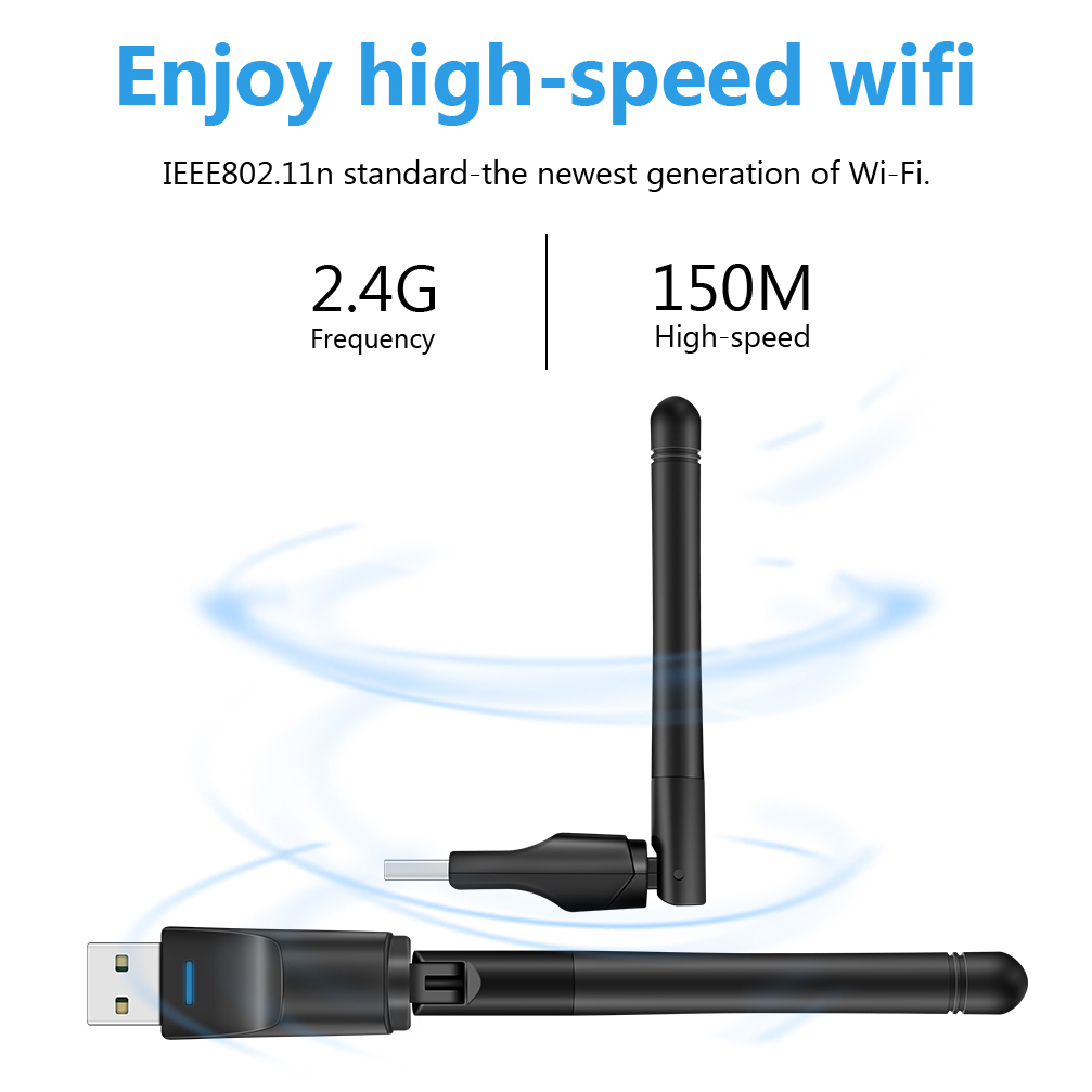 Thẻ Mạng Không Dây 2.4ghz mini usb wifi 150mbps mt7601 Cho Máy Tính / laptop