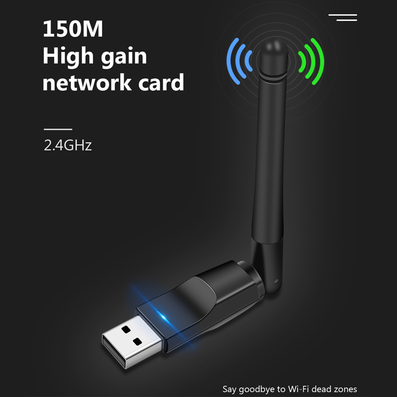 Thẻ Mạng Không Dây 2.4ghz mini usb wifi 150mbps mt7601 Cho Máy Tính / laptop