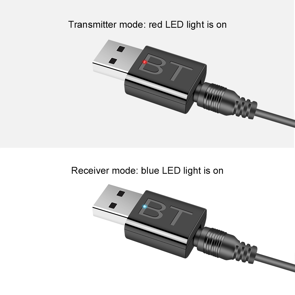 Usb Nhận Tín Hiệu Âm Thanh bluetooth 5.0 rca usb 3.5mm Cho tv / pc / Xe Hơi