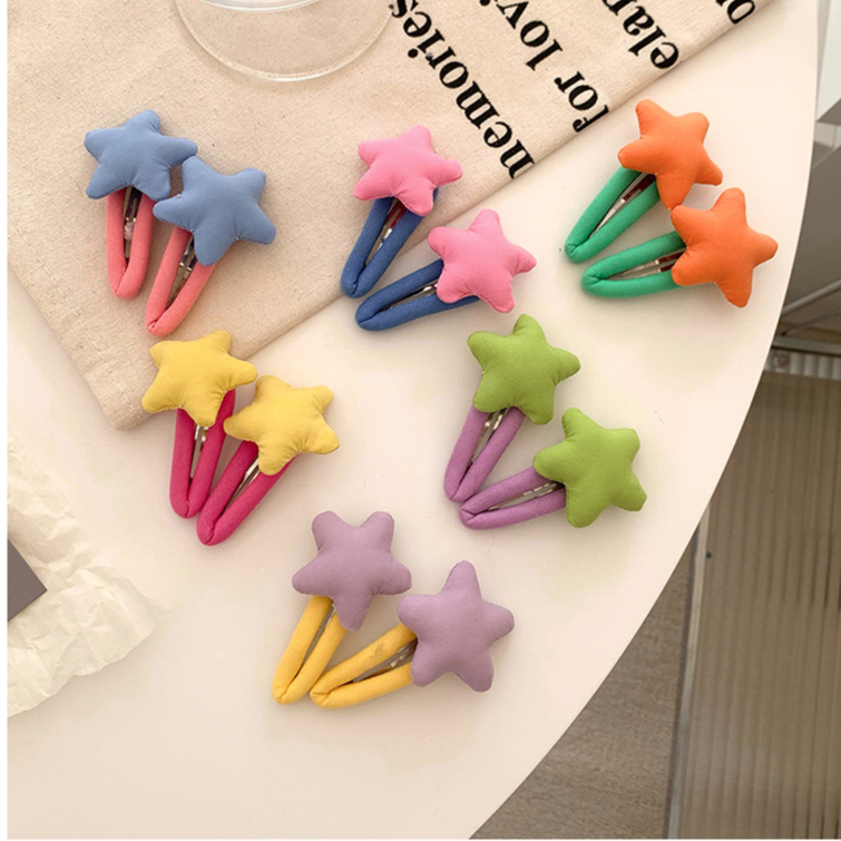 Kẹp Tóc Hình Ngôi Sao Năm Cánh Bằng Xốp Dễ Thương Cho Nữ