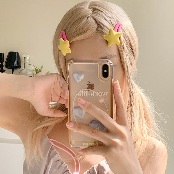 Kẹp Tóc Hình Ngôi Sao Năm Cánh Bằng Xốp Dễ Thương Cho Nữ