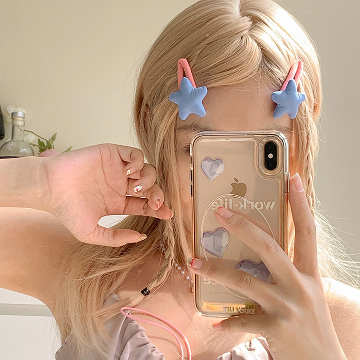 Kẹp Tóc Hình Ngôi Sao Năm Cánh Bằng Xốp Dễ Thương Cho Nữ