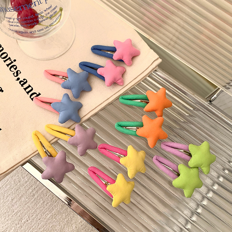 Kẹp Tóc Hình Ngôi Sao Năm Cánh Bằng Xốp Dễ Thương Cho Nữ