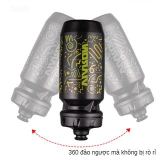 Bình Nước 610ml Gắn Xe Đạp Leo Núi Chống Rò Rỉ