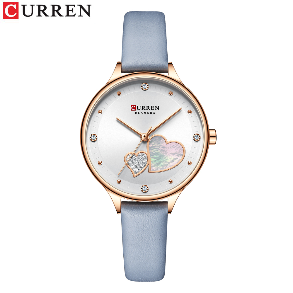 Đồng Hồ Quartz CURREN Chống Thấm Nước 9077 X No Box Với Dây Đeo Da