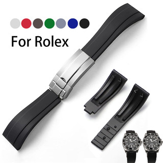 Đồng hồ Rolex Ghost King Daytona Silicone Strap 20mm Đồng hồ Rolex Submariner Flat End Rubber Bracelet