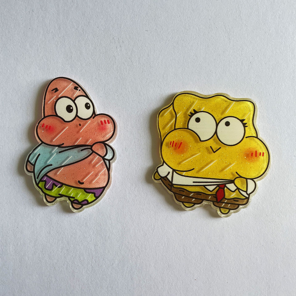 Kẹp Tóc Hình Vuông / Ngôi Sao Lớn Bằng acrylic Phát Sáng Dễ Thương Cho Nữ