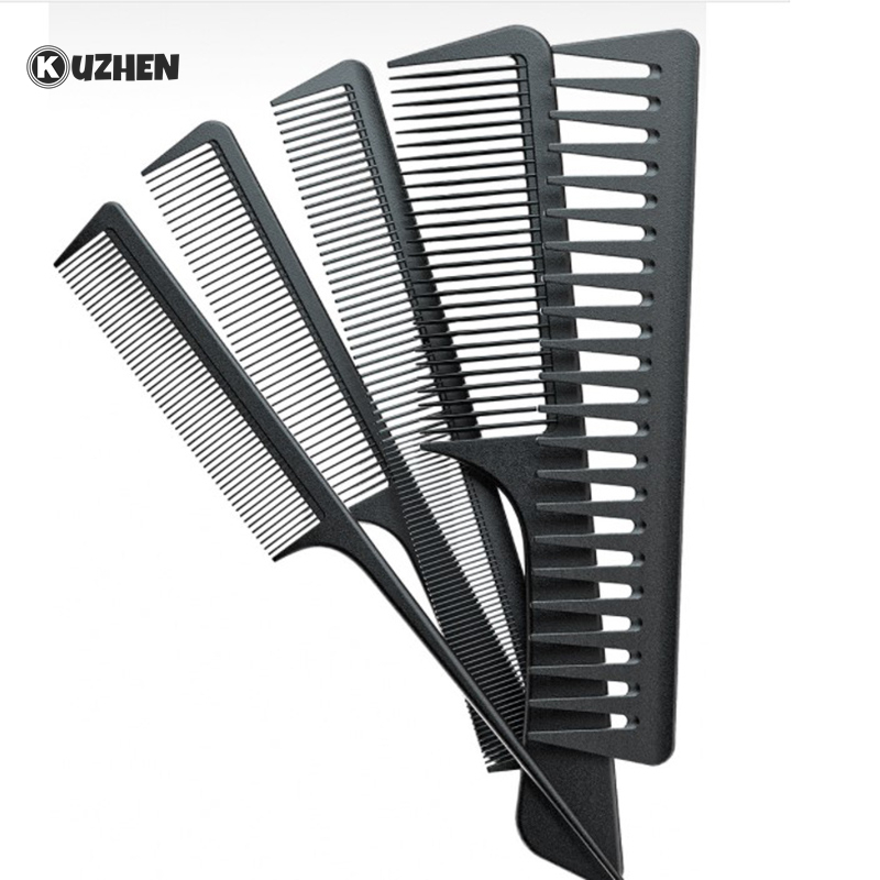 KUZHEN Bộ Lược Chải Tóc Bằng Sợi Carbon Chuyên Nghiệp Cho Salon