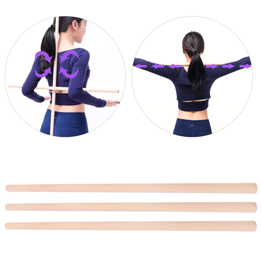 Có thể bán buôn 3 Cái Mở Vai Lưng Gậy Chống Gù Tập Thể Dục Hình Hỗ Trợ Yoga 2x70cm Vermont055 Hàng giao ngay