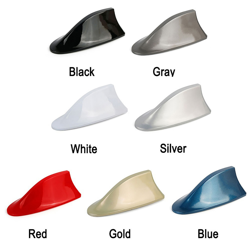 Ăng Ten Radio Tự Dính Ổn Định ABS Thiết Kế Vây Cá Mập FM / AM Cho Xe Hơi