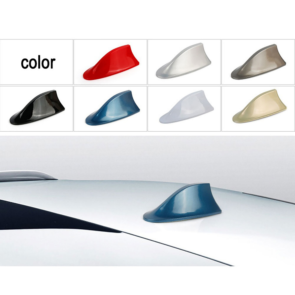 Ăng Ten Radio Tự Dính Ổn Định ABS Thiết Kế Vây Cá Mập FM / AM Cho Xe Hơi