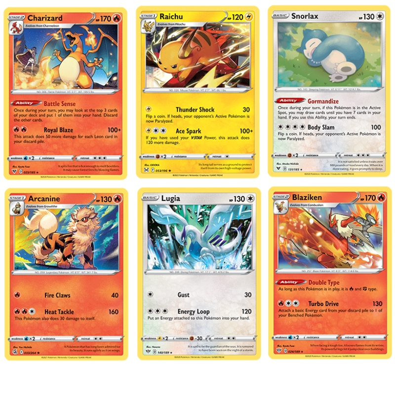 40 Pokemon thẻ Sword&Shield tăng cường gói Pokemon TCG