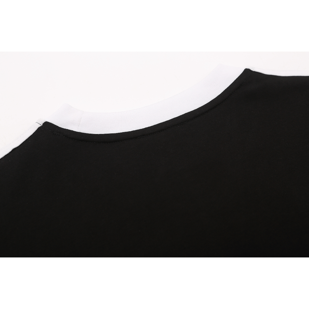 New fashion short-sleeved high-end stitching letters high-density thêu c