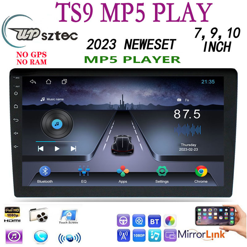 Mirrorlink 2 Din TS9 MP5 player 7 "9" 10 inch Đài FM âm thanh nổi Bluetooth MP5 Player USB Player Ca