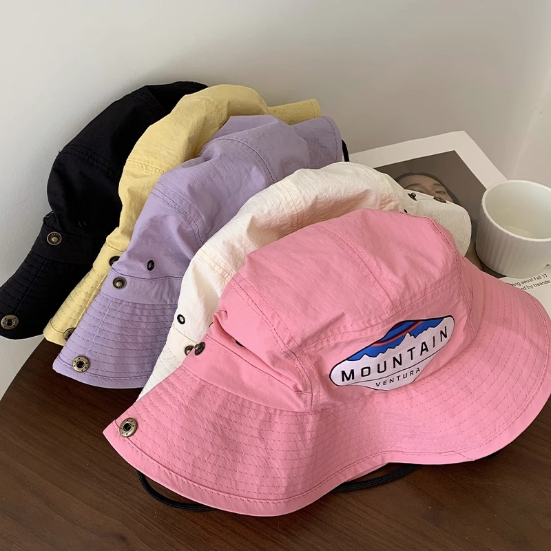 Mũ Bucket Mỏng Chống Nắng Thoáng Khí Nhanh Khô Màu Hồng Thời Trang Mùa Hè Cho Nữ