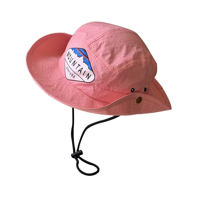 Mũ Bucket Mỏng Chống Nắng Thoáng Khí Nhanh Khô Màu Hồng Thời Trang Mùa Hè Cho Nữ