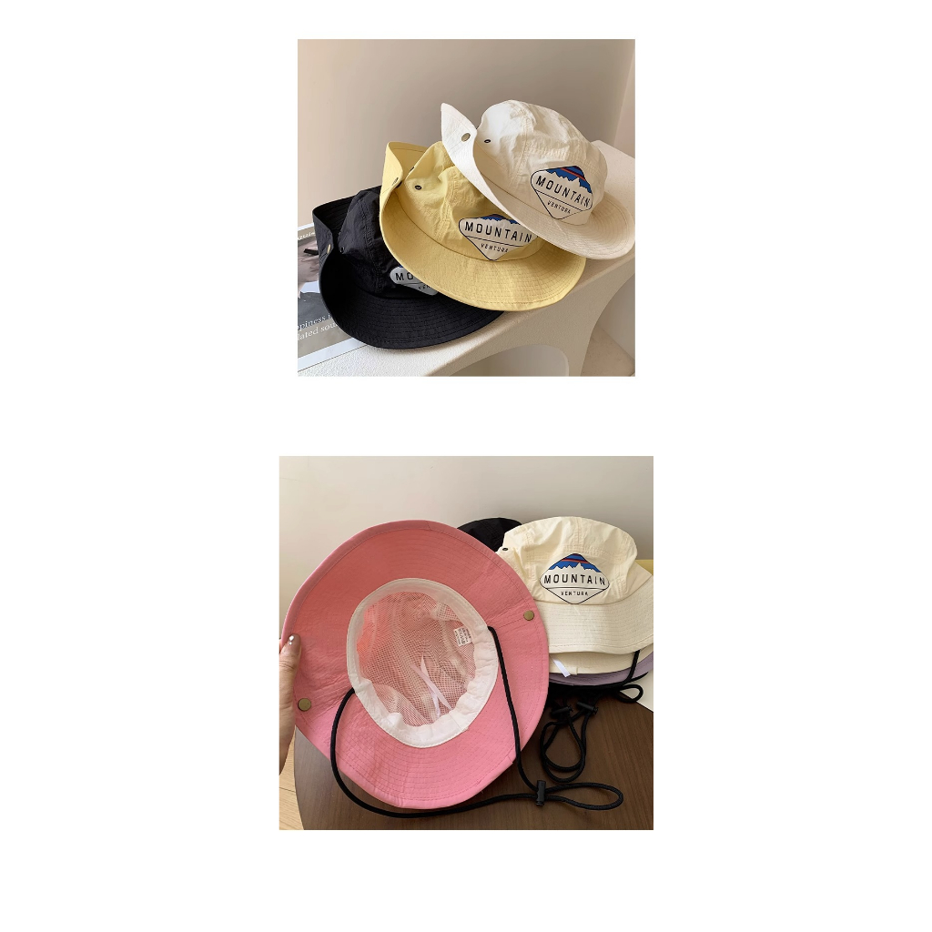 Mũ Bucket Mỏng Chống Nắng Thoáng Khí Nhanh Khô Màu Hồng Thời Trang Mùa Hè Cho Nữ