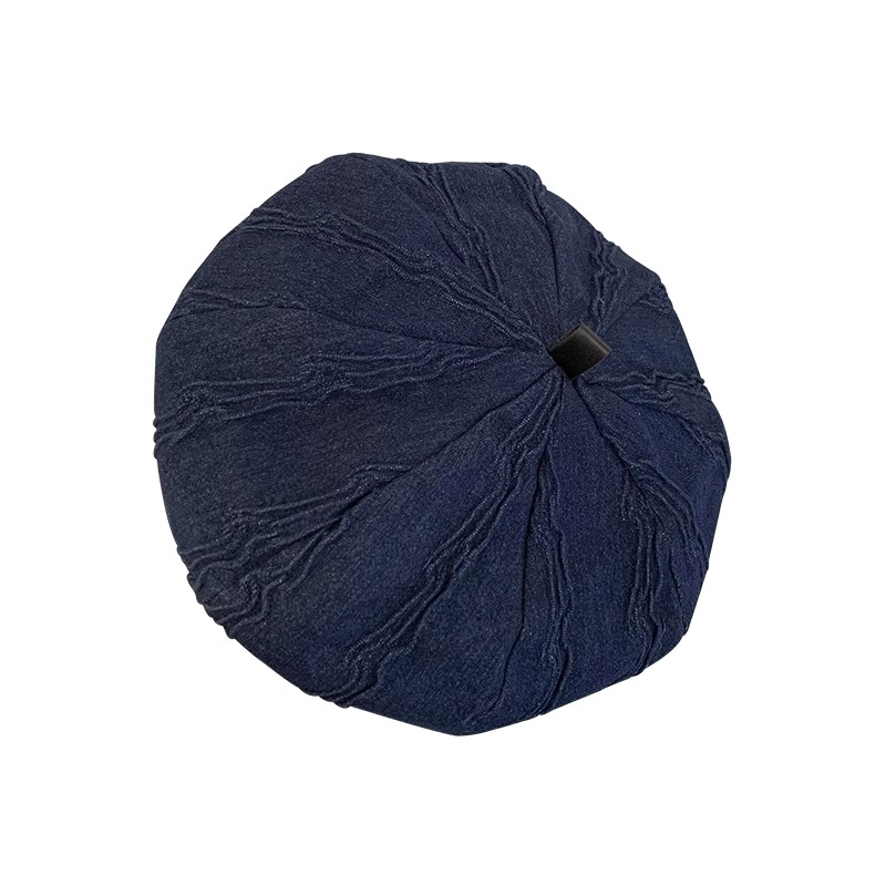 Mũ Beret Vải Denim Phong Cách Retro Nhật Bản Thời Trang Xuân Hè Cho Nữ