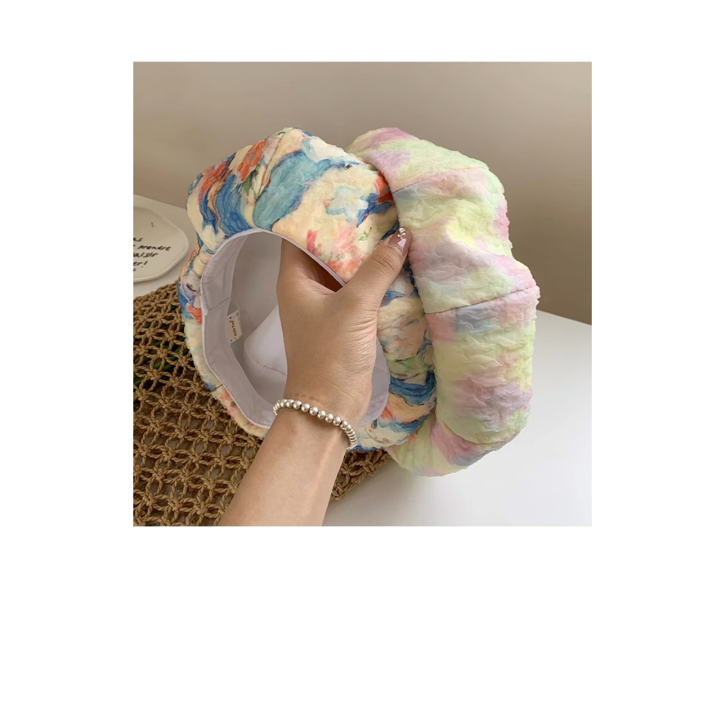 Mũ Beret Nhuộm Màu Phong Cách Hàn Quốc Thời Trang Mùa Hè Cho Nữ