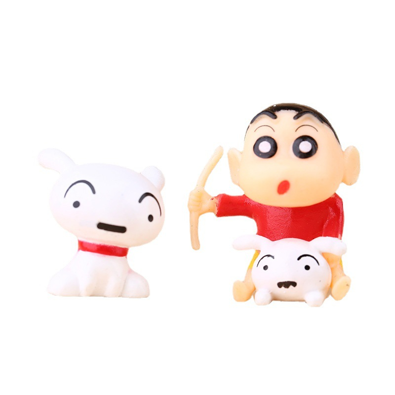 Set 8 Mô Hình Nhân Vật Phim Hoạt Hình Shin-chan Bằng PVC