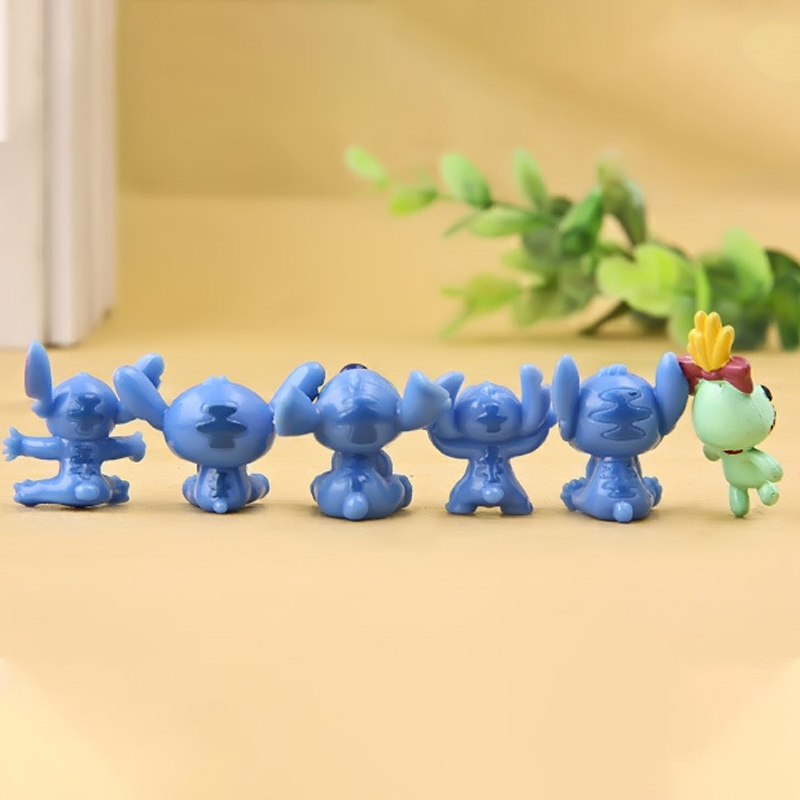 DISNEY Set 12 Mô Hình Nhân Vật Phim Hoạt Hình Lilo & Stitch Bằng PVC